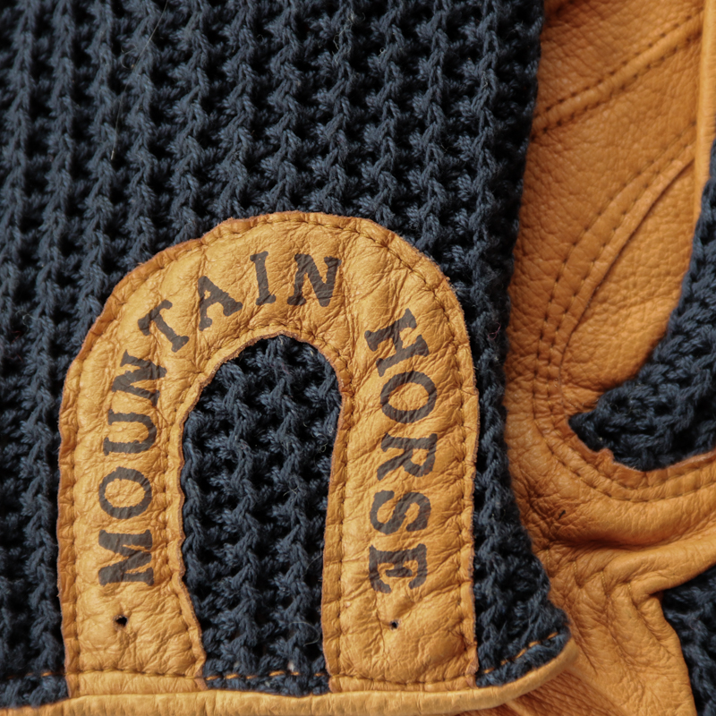 Mountain Horse adulte Crochet Gants Noir-équitation gants