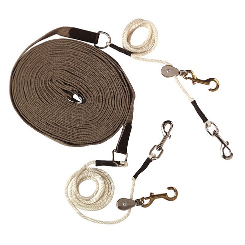 LANGE TEUGELS MET PULLEY'S LANGE TEUGELS MET PULLEY'S
